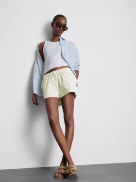 Katoenen relaxte shorts met trekkoord