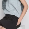 Katoenen relaxte shorts met trekkoord