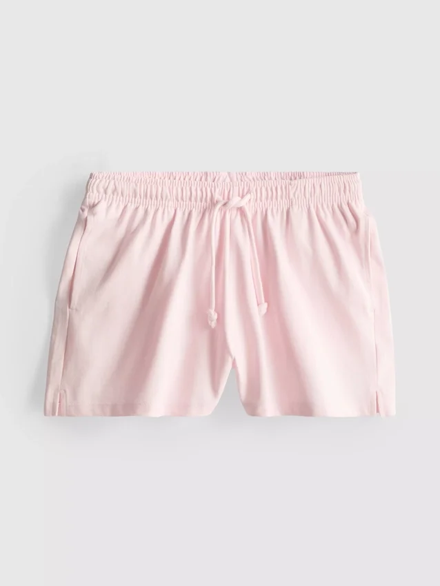 Katoenen relaxte shorts met trekkoord