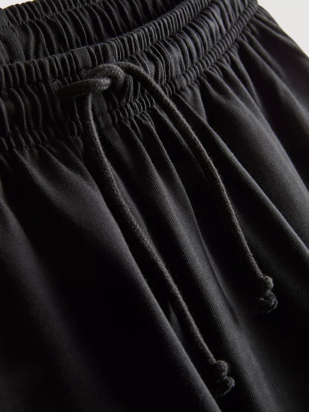 Katoenen relaxte shorts met trekkoord