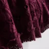 Katoenen shorts met hoge taille en borduursel