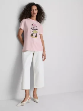 Katoenen T-shirt met Disney-afbeelding van Minnie Mouse