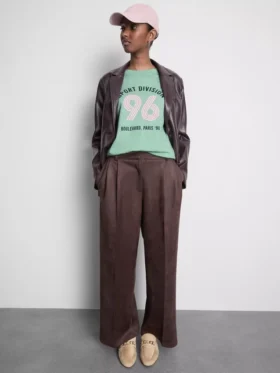 Katoenen T-shirt met korte mouwen en print