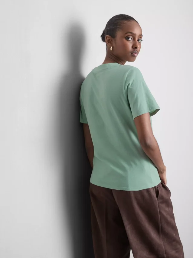 Katoenen T-shirt met korte mouwen en print