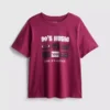 Katoenen T-shirt met korte mouwen en print