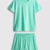 Katoenen T-shirt met korte pijpen pyjama's
