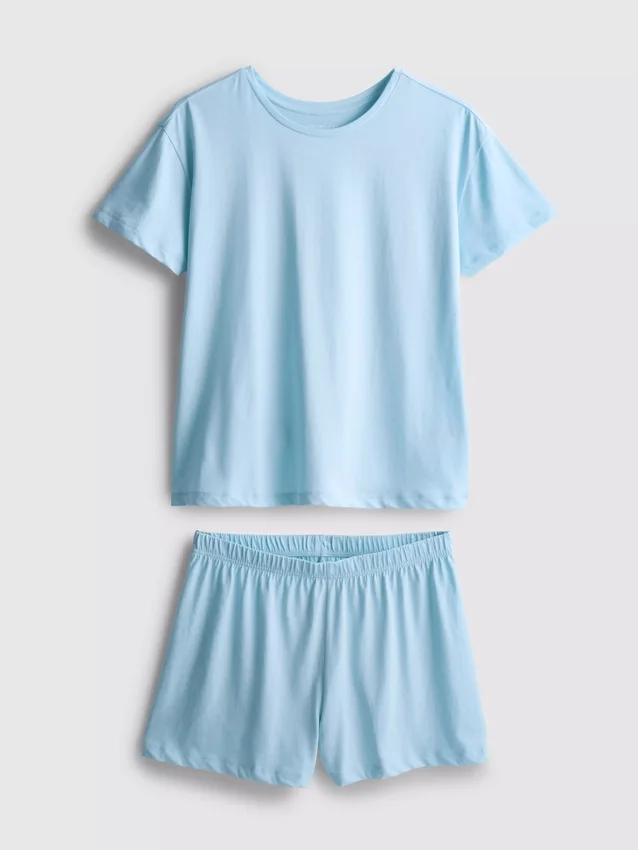 Katoenen T-shirt met korte pijpen pyjama's