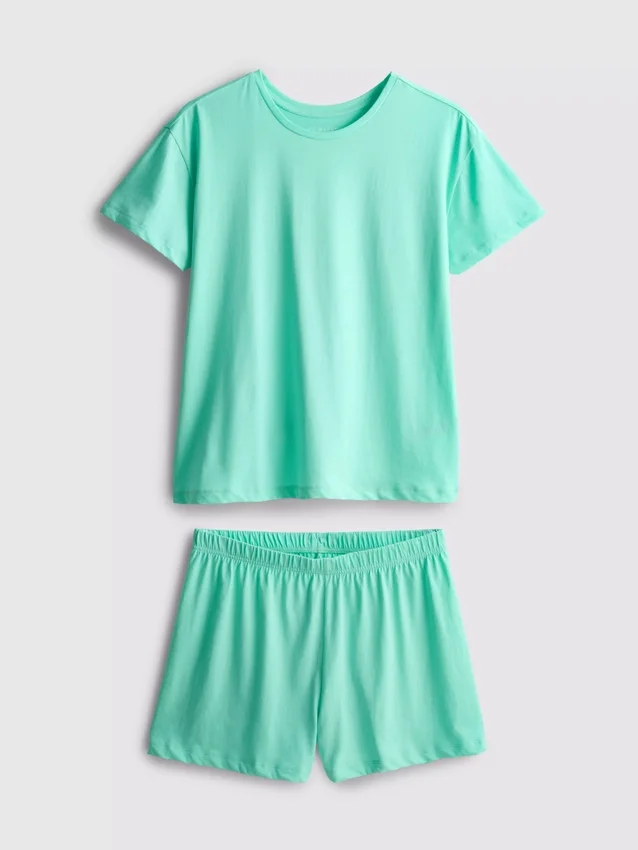 Katoenen T-shirt met korte pijpen pyjama's