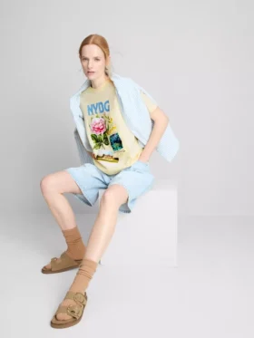 Katoenen T-shirt met print van NYBG