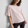 Katoenen T-shirt met ronde hals en boxy pasvorm