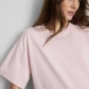 Katoenen T-shirt met ronde hals en boxy pasvorm