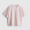 Katoenen T-shirt met ronde hals en boxy pasvorm