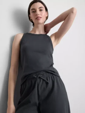 Katoenen tanktop met racerback