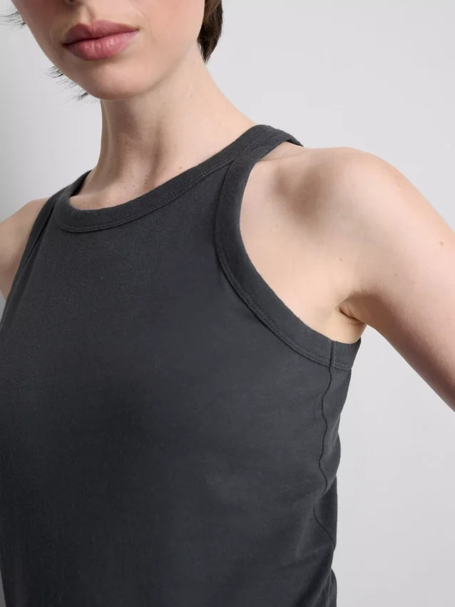 Katoenen tanktop met racerback