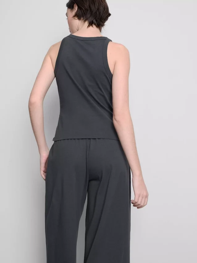 Katoenen tanktop met racerback