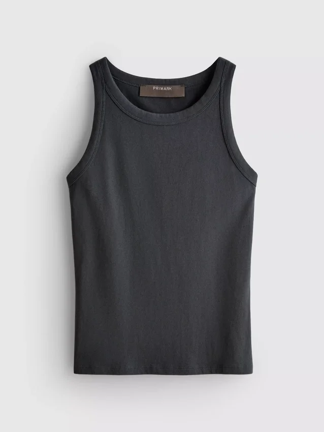 Katoenen tanktop met racerback