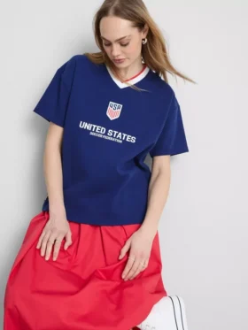 Katoenen voetbalshirt van de Amerikaanse voetbalbond