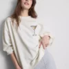 Katoenrijk sweatshirt met grafische martini-print