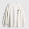 Katoenrijk sweatshirt met grafische martini-print