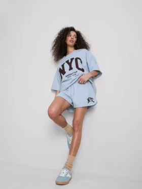 Katoenrijke, relaxte NYC-Shorts