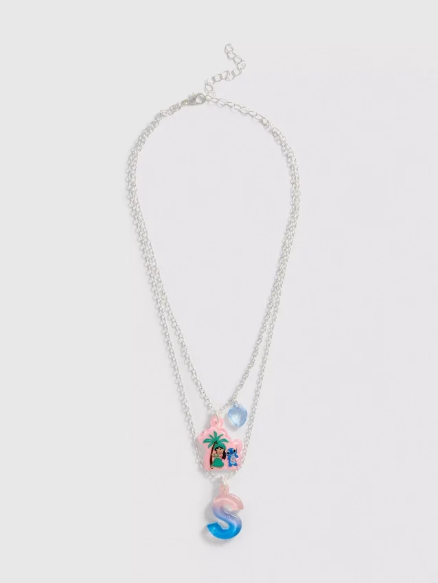 Ketting met Stitch-initialenhanger van Disney