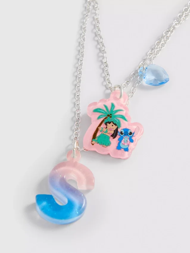 Ketting met Stitch-initialenhanger van Disney