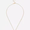Ketting met strass-initiaal
