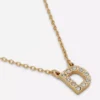 Ketting met strass-initiaal