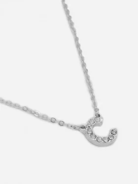Ketting met strass-initiaal