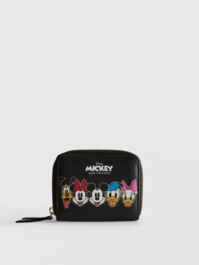 Kleine portemonnee van imitatieleer met Mickey en vrienden van Disney