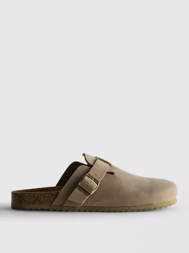 Klompsandalen met gespband
