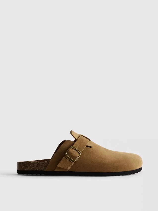 Klompsandalen met gespband