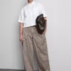 Kort, boxy oxford-overhemd met korte mouwen