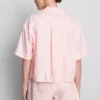 Kort, boxy oxford-overhemd met korte mouwen