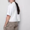 Kort, boxy oxford-overhemd met korte mouwen
