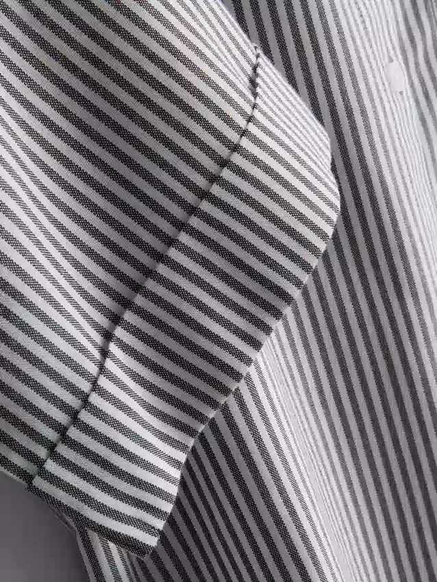 Kort, boxy oxford-overhemd met korte mouwen