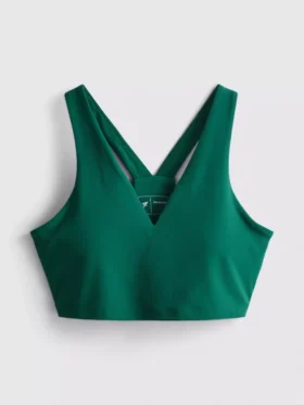 Kort sportshirt met V-hals
