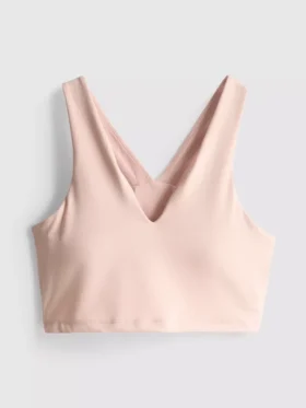 Kort sportshirt met V-hals