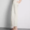 Korte denimjeans met wijde pijpen
