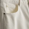 Korte denimjeans met wijde pijpen