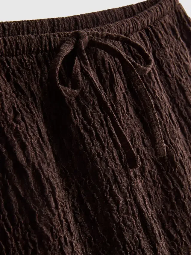 KreukelShorts met trekkoord