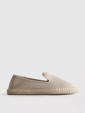 Lage gebreide espadrille