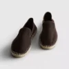 Lage gebreide espadrille