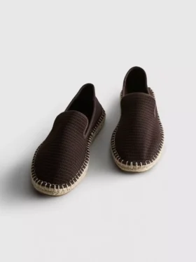 Lage gebreide espadrille