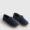 Lage gebreide espadrille