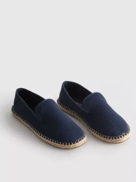 Lage gebreide espadrille