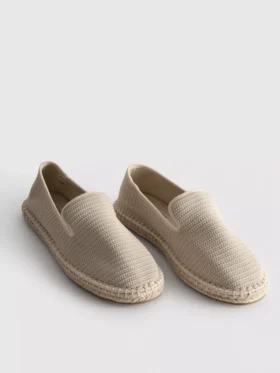 Lage gebreide espadrille