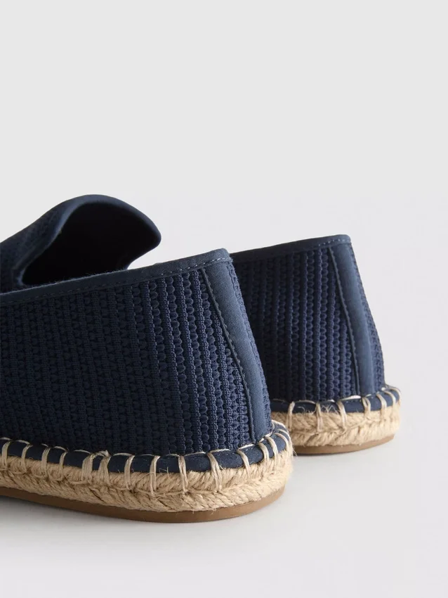 Lage gebreide espadrille