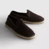 Lage gebreide espadrille