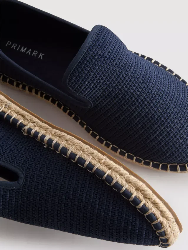 Lage gebreide espadrille